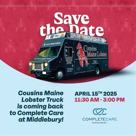 Cousins Maine Lobster Truck at Complete Care at Middlebury, 778 ...
