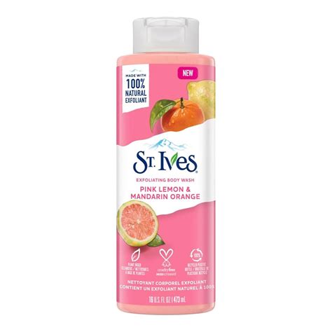 Buy St. Ives Pink Lemon & Mandarin Orange Exfoliating Body Wash, 473g ...