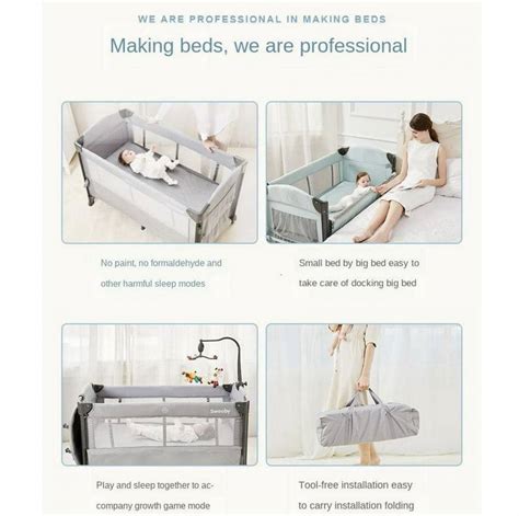 Sweeby Co-sleeper Playpen Beside Sleeper w Diaper Changing Table