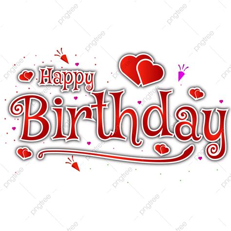 Happy Birthday Wishes Vector PNG Images, Happy Birthday Lettering ...