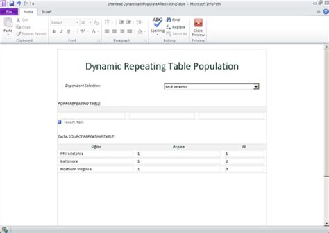 Image result for SharePoint Form Repeating Table