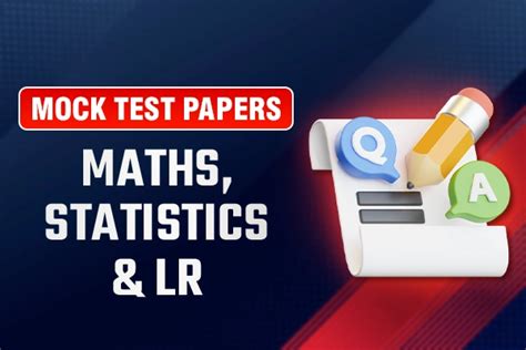 CA Foundation Maths, Statistics and LR Mock Test Papers (MTP ...