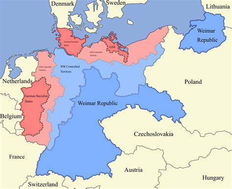 The German Civil War of 1921 : r/imaginarymaps