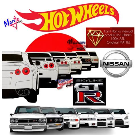 Jual Hot Wheels Nissan Hotwheels R32 R34 Nissan Silvia Skyline R35 ...