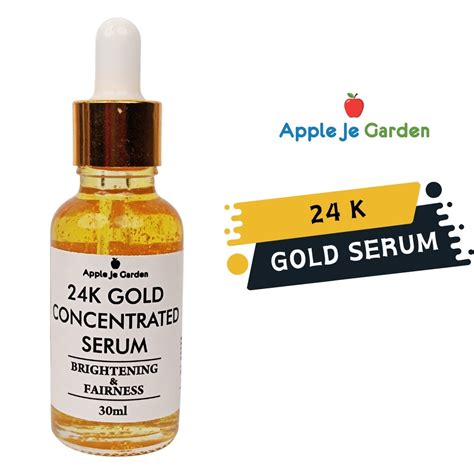 APPLE JE GARDEN Skin Brightening Golden Serum with 24K Gold & Rose – 3 ...