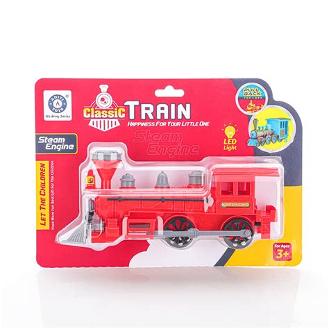 Buy ADITI TOYS Pull Back Steam Train Engine, with LED Toy for Kids ...