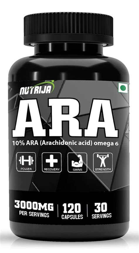 Buy NutriJa Arachidonic Acid (ARA) Supplement 3000mg (240 Capsules ...