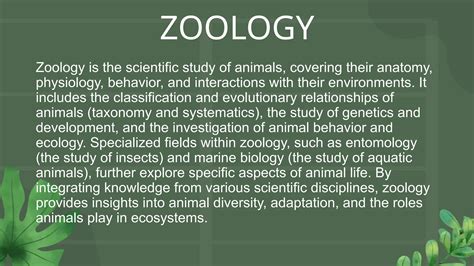 Ecosystem Zoology Or Botany