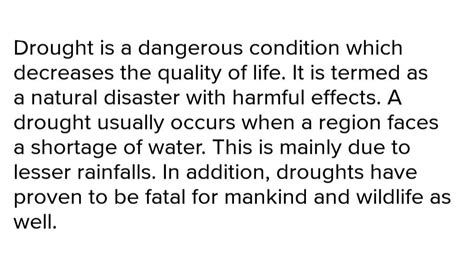 Paragraph writing using active and passive verb forms droughts,heavy ...