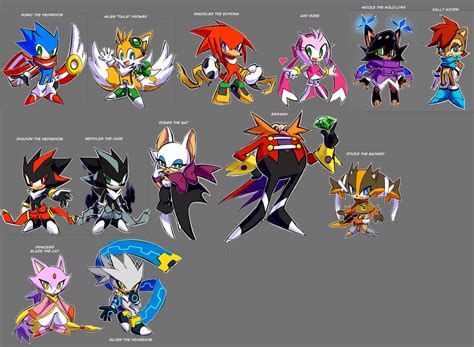 All Sonic Characters Wallpaper