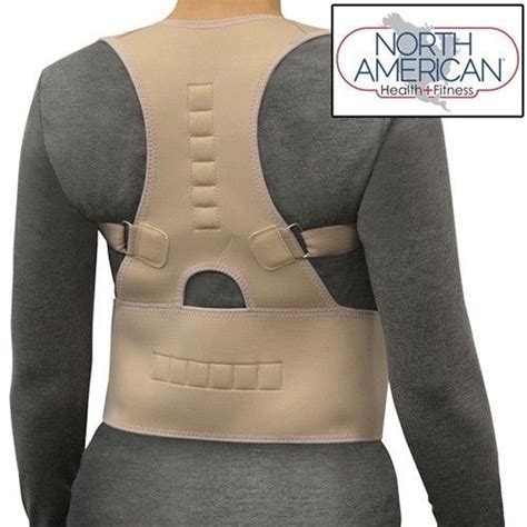 Magnetic Posture Corrector Support Brace Adjustable Shoulder Therapy Back Belt | eBay