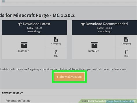 +Install Forge Modloader 的图像结果