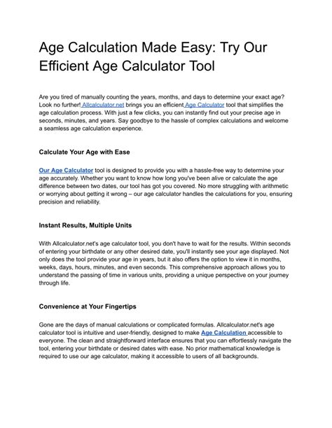 Image result for Age Calculation Method