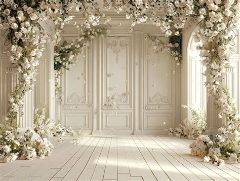 5 wedding Room Backgrounds, floral elegant wedding room, Maternity ...