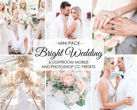 Bright WEDDING PRESETS, LIGHTROOM Mobile Presets, Wedding Lightroom ...