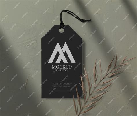Label tag mockup | Premium PSD