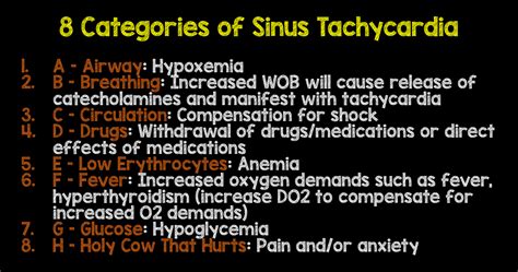 8 Causes of Sinus Tachycardia - REBEL EM - Emergency Medicine Blog