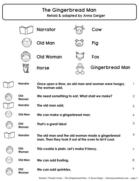 Readers Theater 3rd Grade Free Printables