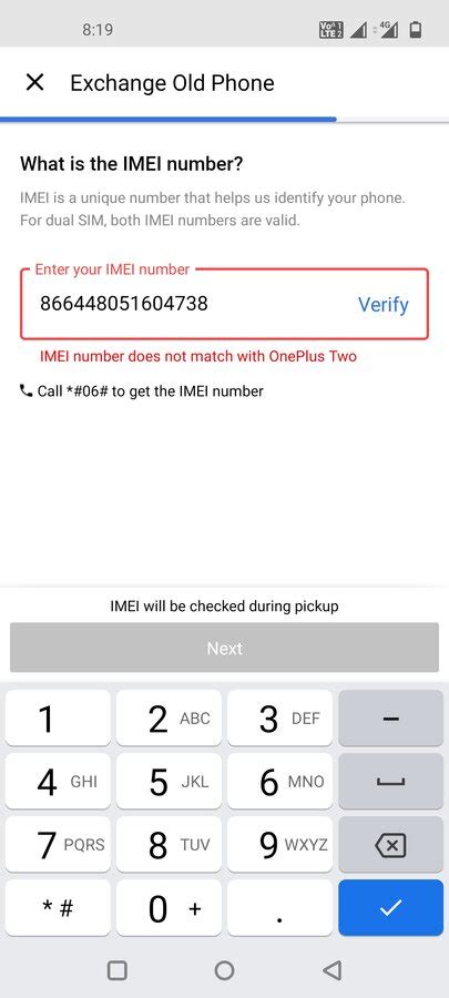 Amazon India — IMEI number is not matching