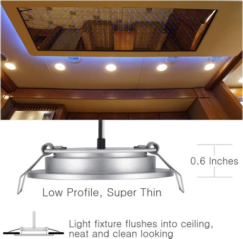 Buy Obeaming DC 12V LED Ceiling Light RVs Boat Van Recessed Puck Light ...