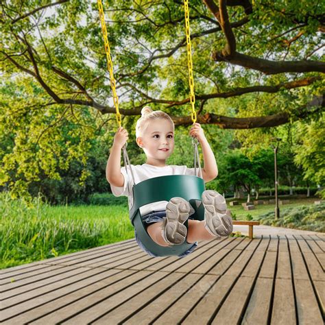 VEVOR Toddler Swing Seat, High Back Full Bucket Baby Swing Seat with ...