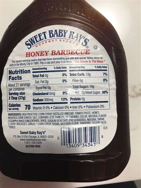 I’m shocked at the calories in BBQ sauce (my brother-in-law left this ...