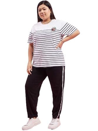 AUSTIVO Women Striper Co-ord Set1319A_3XL : Amazon.in: Fashion