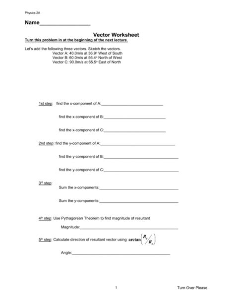 Applied Math 1 Vector Worksheet 的图像结果