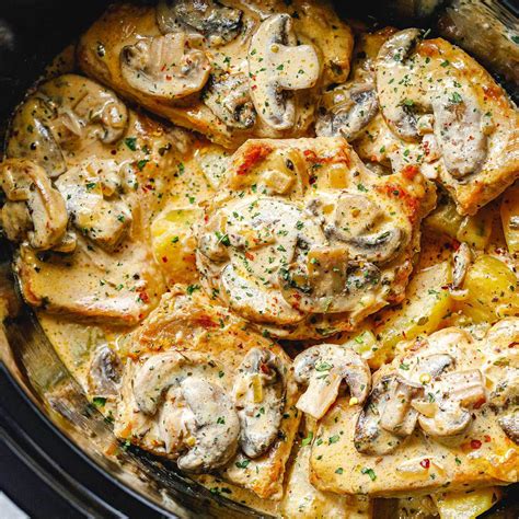 Slow-cooker creamy pork chops