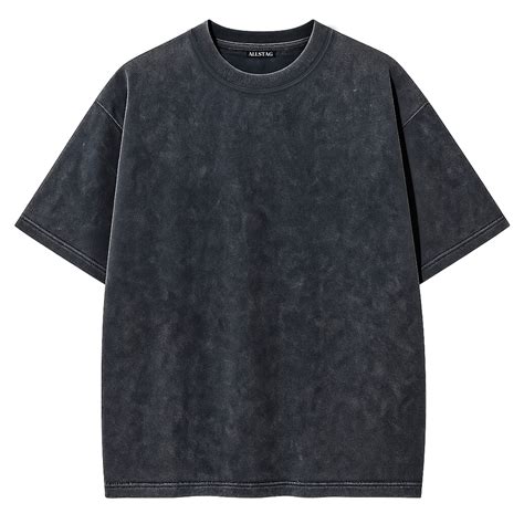 Acid Wash Black Oversized T-Shirt – Allstag
