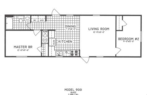 2 Bedroom Floor Plan C-9001 - Hawks Homes | Manufactured & Modular ...
