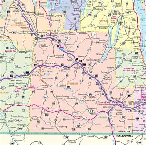 Western New York Regional Wall Map – Ultimate Globes
