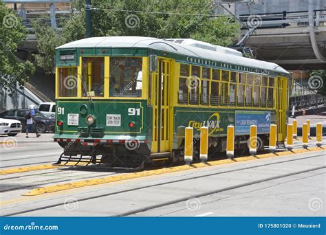 A Charlotte CATS LYNX Blue Line Light Rail Train At UNC Charlotte Main ...