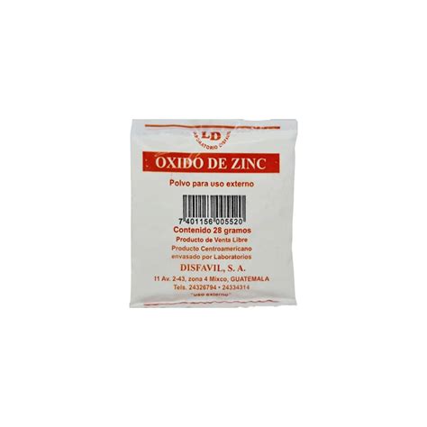 Oxido de Zinc – Droguería y Farmacia La Paz