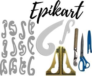 epikart Tailoring Materials Scissor, French Curve 16, Trimmer, Tracing ...