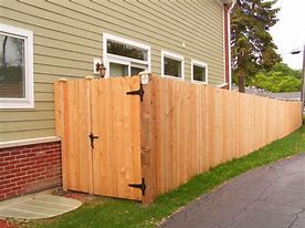 Image result for Dog Ear Wood Fence Gate
