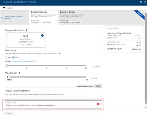 Image result for Azure SQL Database Pricing Calculator