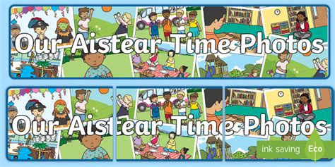 Our Aistear Time Photos Display Banner