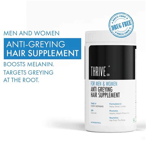 Anti Hair Greying Supplement, 30 capsules | ThriveCo