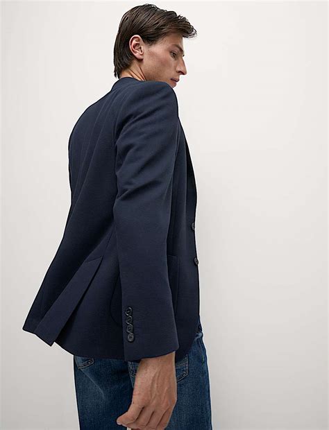Buy Tailored Fit Jersey Textured Blazer at Marks & Spencer