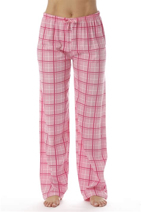 Just Love Women's Cotton PJ Sleep Bottoms, Plaid Pajama Lounge Pants ...