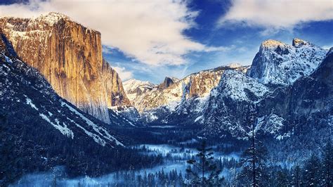 Yosemite National Park Winter Scenery Wallpapers - Wallpaper Cave
