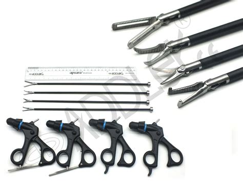 #ADDLER LAPAROSCOPIC GRASPER AND SCISSOR SURGICAL INSTRUMENT 5MM X330MM ...