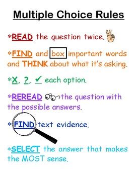 Multiple Choice Tips 的图像结果