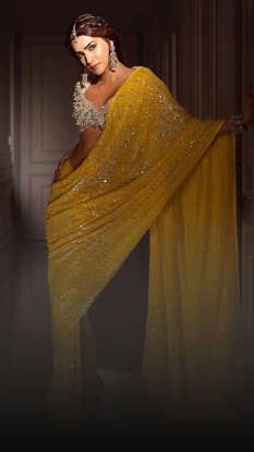 5 Radiant Yellow Saree Designs For Gudi Padwa 2025