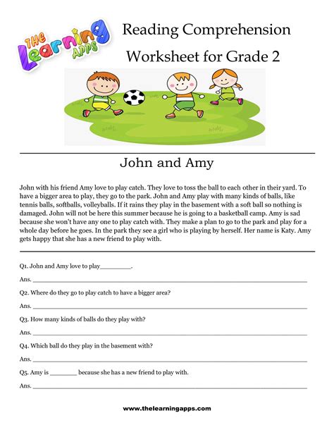 2nd Grade Reading Comprehension Printable | Free reading comprehension ...