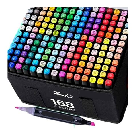Marcadores 168 Lápices Colores Tipo Touch Doble Punta | Cuotas sin interés
