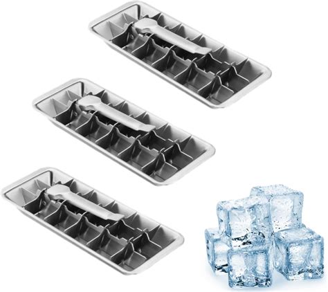 Amazon.com: 3 Packs 18-Slot Ice Cube Tray with Easy Release Handle ...