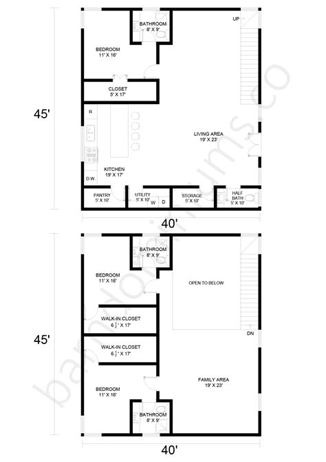 12+ Best 2-Story Barndominium Floor Plans: Maximize Space For Your ...