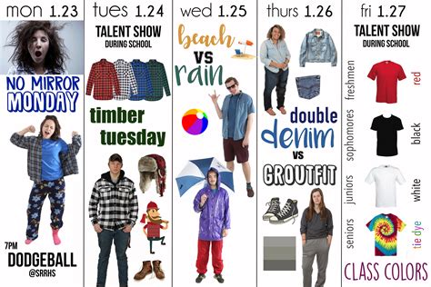 Winter Dress Up Week Winter Wonderland Snow Days Homecoming Dress up ...